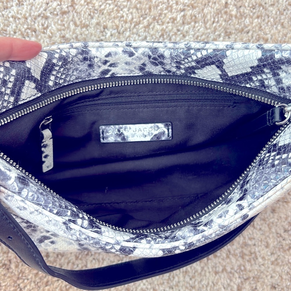 MARC JACOBS Snakeskin Leather Baguette Shoulder Bag - Picture 7 of 11